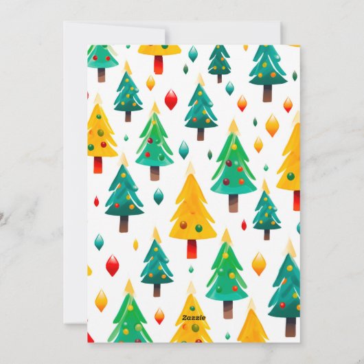 Carte de Noël Funny Tree (Dos)