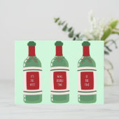 Carte de Noël Funny Wine (Debout devant)