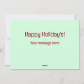 Carte de Noël Funny Wine (Dos)