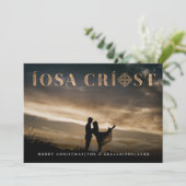 Carte de Noël Gaelic Íosa Críost (Debout devant)