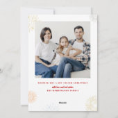 Carte De Noël Gaie Et Lumineuse (Dos)