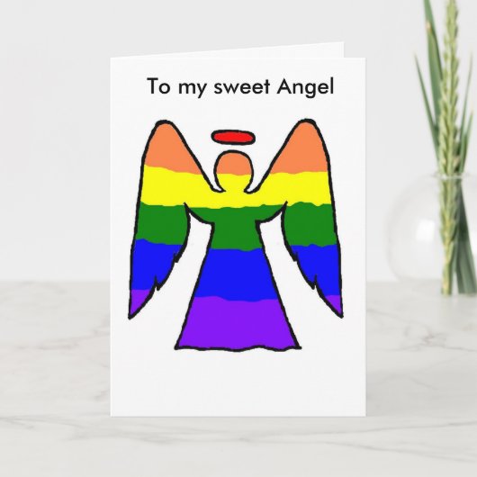 Carte de Noël Gay Angel (Devant)