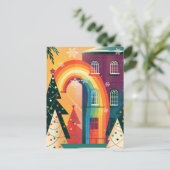 Carte de Noël Gay moderne simple et élégant (Debout devant)