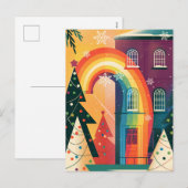 Carte de Noël Gay moderne simple et élégant (Devant / Derrière)