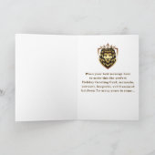 Carte de Noël Gay Swedish LightFest of St. Lucian (Intérieur)