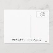 Carte de Noël géante de panda d'ours panda et de (Dos)