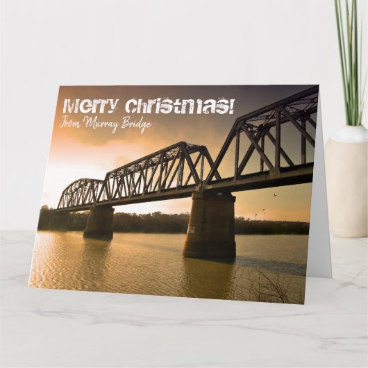 Carte de Noël géante de pont de Murray (Devant)