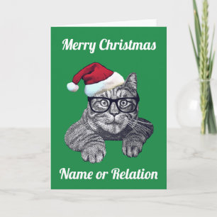 Carte de Noël Geek personnalisable