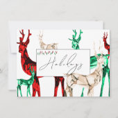 Carte de Noël Gemstone Crystal Reindee (Devant)