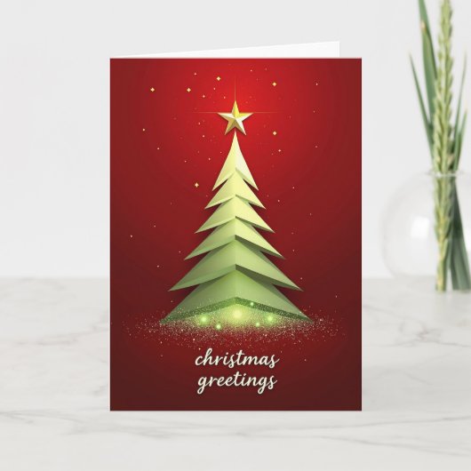 Carte de Noël géométrique (Devant)