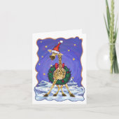 Carte de Noël Giraffe (Devant)