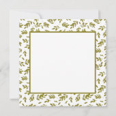 Carte de Noël Gnome de ski et lapin (Dos)