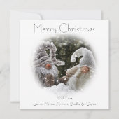 Carte de Noël Gnome | Imp | Carte de vacances de N (Devant)