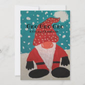 Carte de Noël Gnome Santa (Devant)