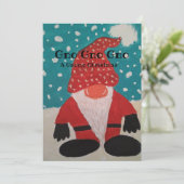 Carte de Noël Gnome Santa (Debout devant)