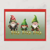 Carte de Noël Gnomes Ho Ho Ho (Devant)