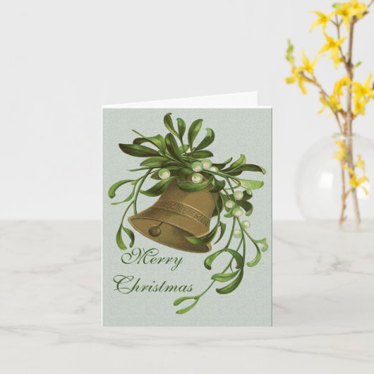 Carte de Noël Gold Bell Leaf (Fleur jaune)