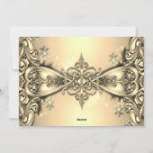 Carte de Noël Gold Décor (Dos)