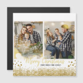 Carte de Noël Gold Family (Devant / Derrière)