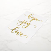 Carte de Noël Gold Foil (Rotation)