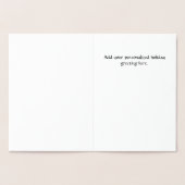 Carte de Noël Gold Foil Snowfltree (Intérieur)