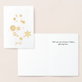 Carte de Noël Gold Foil Snowfltree (Affichage)