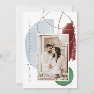 Carte de Noël Gold Modern Geographic