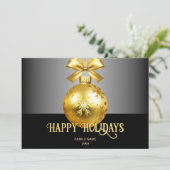 Carte de Noël Gold Orament (Debout devant)