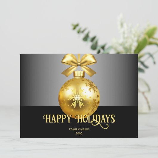 Carte de Noël Gold Orament (Debout devant)