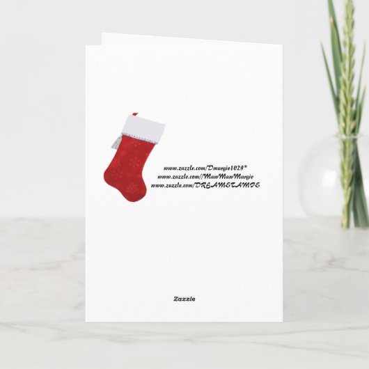 Carte de Noël Gold Orament Design (Dos)