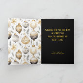 Carte de Noël Gold Silver Black Ornamy (Intérieur)
