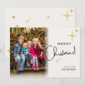 Carte de Noël Gold Star (Devant / Derrière)