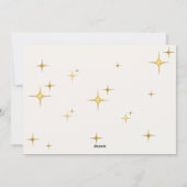 Carte de Noël Gold Star (Dos)