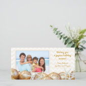 Carte de Noël Gold Starfish (Debout devant)