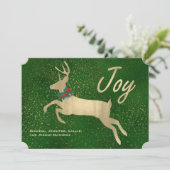 Carte de Noël Golden Deer Joy (Debout devant)