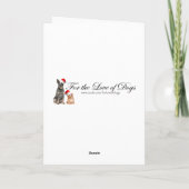 Carte de Noël Golden Howl-days (Dos)