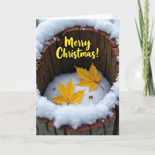 Carte de Noël Golden Maple (Devant)