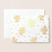 Carte de Noël Golden Pine Boughs (Devant avec enveloppe)