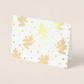 Carte de Noël Golden Pine Boughs (Devant)