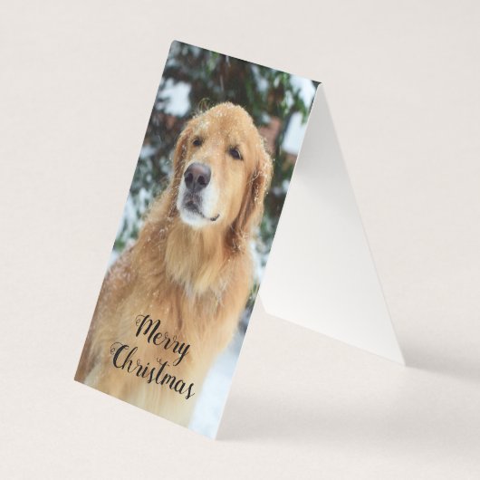 Carte de Noël Golden Retriever (Front)
