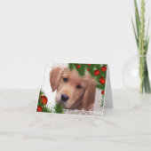 Carte de Noël Golden Retriever (Devant)