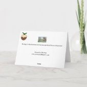 Carte de Noël - Golf - Stymied (Dos)