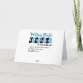 Carte de Noël Googie du milieu du siècle : bleu (Dos)