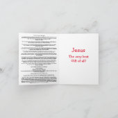 Carte de Noël gospel humoristique (Intérieur)