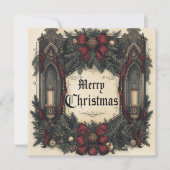 carte de Noël gothique (Devant)