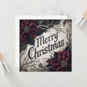 carte de Noël gothique (Devant/Arrière en situation)
