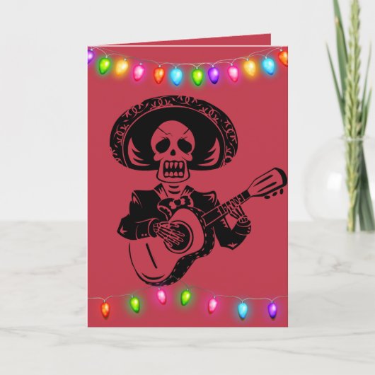 CARTE DE NOËL GOTHIQUE ÉPRAVENTABLE (Devant)