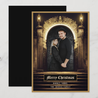 Carte de Noël gothique Joyeux
