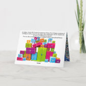 Carte de Noël graffiti Joyeux Noël (Dos)