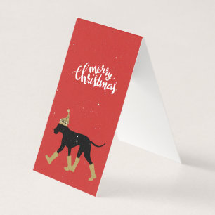 Carte de Noël Grand Danois joyeux